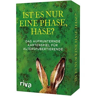 RIVA Ist es nur eine Phase, Hase? (Spiel): Das aufmunternde Kartenspiel für Alterspubertierende RIVA Ist es nur eine Phase, Hase? (Spiel): Das aufmunternde Kartenspiel für Alterspubertierende
