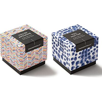 Compendium ThoughtFulls Lot de 2 boîtes de cartes Pop-Open – You're Awesome, You Matter – 60 cartes, chacune avec un message différent à l'intérieur, en anglais Compendium ThoughtFulls Lot de 2 boîtes de cartes Pop-Open – You're Awesome, You Matter – 60 cartes, chacune avec un message différent à l'intérieur, en anglais