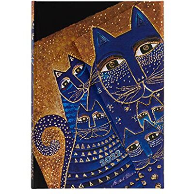 Paperblanks Calendrier 2022 avec chats méditerranéens 12 mois Paperblanks Calendrier 2022 avec chats méditerranéens 12 mois