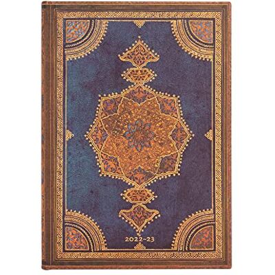 Paperblanks Agendas de 18 mois 2022-2023 Safavid Indindigo Paysage Midi (130 × 180 mm) Paperblanks Agendas de 18 mois 2022-2023 Safavid Indindigo Paysage Midi (130 × 180 mm)