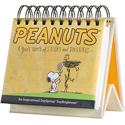 DaySpring Peanuts Calendrier perpétuel, inscription Smiles and Blessings, (75668), Jaune DaySpring Peanuts Calendrier perpétuel, inscription Smiles and Blessings, (75668), Jaune