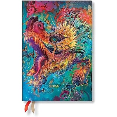 Paperblanks Flexi Calendrier 12 mois 2024 Humming Dragon horizontal Midi (175 x 125) en allemand Paperblanks Flexi Calendrier 12 mois 2024 Humming Dragon horizontal Midi (175 x 125) en allemand