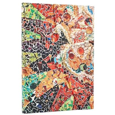 Paperblanks 2026 Gaudis Sonne Gaudis Mosaike Calendrier 12-Monat Midi Horizontal mit Klappumschlag 160 Pg 100 GSM Paperblanks 2026 Gaudis Sonne Gaudis Mosaike Calendrier 12-Monat Midi Horizontal mit Klappumschlag 160 Pg 100 GSM
