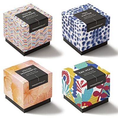 Compendium ThoughtFulls Lot de 4 boîtes de cartes Pop-Open – You're Awesome, You Matter, You're Wonderful, Yay, You ! – 120 cartes, chacune avec un message différent à l'intérieur, en anglais Compendium ThoughtFulls Lot de 4 boîtes de cartes Pop-Open – You're Awesome, You Matter, You're Wonderful, Yay, You ! – 120 cartes, chacune avec un message différent à l'intérieur, en anglais