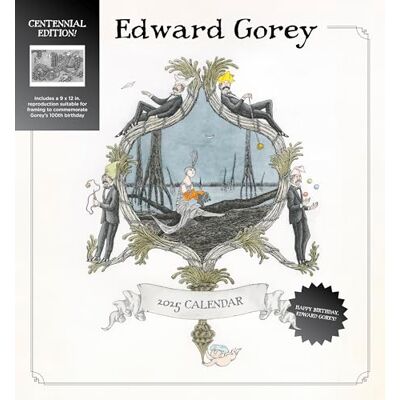Pomegranate Edward Gorey Calendrier mural 2025 édition Centennial Pomegranate Edward Gorey Calendrier mural 2025 édition Centennial