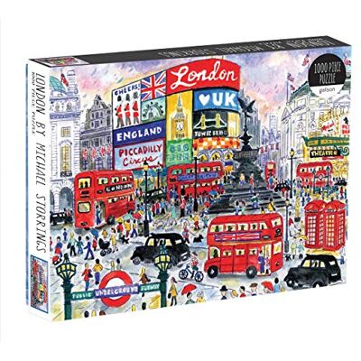 Galison Puzzle -1000 piece: Michael Storrings London Galison Puzzle -1000 piece: Michael Storrings London