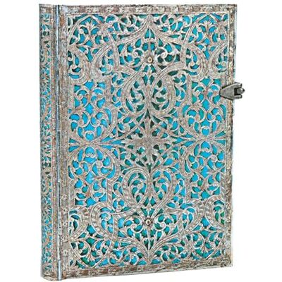PAPERBLANKS Carnet rigide Maya Bleu Midi Ligné 240p.: Hardcover mit Schließe PAPERBLANKS Carnet rigide Maya Bleu Midi Ligné 240p.: Hardcover mit Schließe