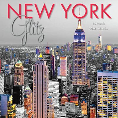 Graphique Calendrier mural 2024 New York Glitz 30,5 x 30,5 cm Papier épais Organiseur de maison et de bureau Grande grille mensuelle 3 langues et jours fériés marqués Page d'aperçu de 4 Graphique Calendrier mural 2024 New York Glitz 30,5 x 30,5 cm Papier épais Organiseur de maison et de bureau Grande grille mensuelle 3 langues et jours fériés marqués Page d'aperçu de 4