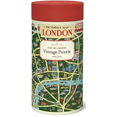 CAVALLINI & CO. Cavallini Puzzle de 1000 pièces, carte de Londres (PZL/LONMAP) CAVALLINI & CO. Cavallini Puzzle de 1000 pièces, carte de Londres (PZL/LONMAP)