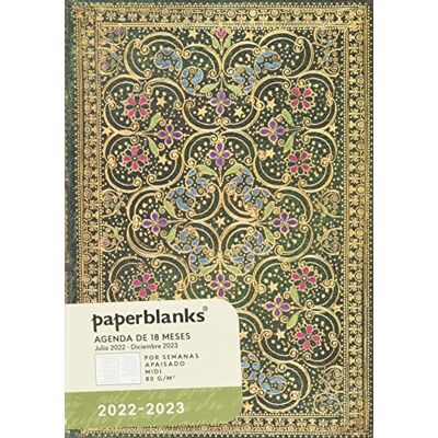 Paperblanks Agendas de 18 mois Flexis à couverture souple 2022-2023 Apogée Paysage Midi (125 × 175 mm) Paperblanks Agendas de 18 mois Flexis à couverture souple 2022-2023 Apogée Paysage Midi (125 × 175 mm)