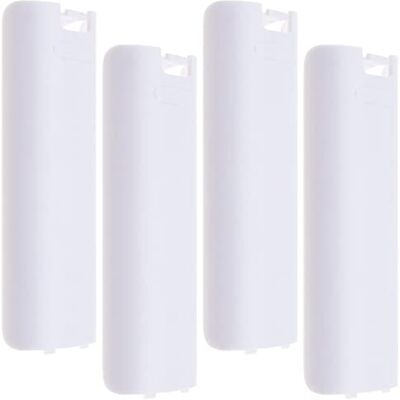 Create idea Lot de 4 Coques de Batterie en Plastique de Rechange pour télécommande Nintendo Wii Blanc Create idea Lot de 4 Coques de Batterie en Plastique de Rechange pour télécommande Nintendo Wii Blanc