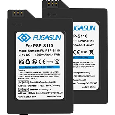 FUGASUN 2 Pièces 1200 mAh PSP-S110 Batterie PSP S110 Batterie pour Playstation PSP2000 Série PSP2001 PSP2002 PSP2003 PSP2004 PSP3000 Série PSP3001 PSP3002 PSP3003 PSP3004 FUGASUN 2 Pièces 1200 mAh PSP-S110 Batterie PSP S110 Batterie pour Playstation PSP2000 Série PSP2001 PSP2002 PSP2003 PSP2004 PSP3000 Série PSP3001 PSP3002 PSP3003 PSP3004