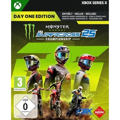 Monster Cable Energy Supercross 25 The Official Video Game Day One Edition (Xbox Series X) Monster Cable Energy Supercross 25 The Official Video Game Day One Edition (Xbox Series X)
