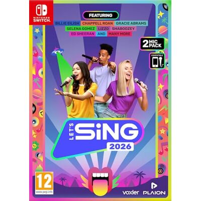 Let's Sing 2026 + 2 Microphones International Edition Nintendo Switch Let's Sing 2026 + 2 Microphones International Edition Nintendo Switch