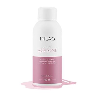 INLAQ Dissolvant à acétone 100 ml Dissolvant pour vernis à ongles UV et acrylique INLAQ Dissolvant à acétone 100 ml Dissolvant pour vernis à ongles UV et acrylique