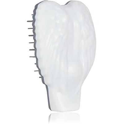 Tangle Angel REBORN Brosse à cheveux démêlante compacte blanche fabriquée à partir de plastique recyclé, meilleur peigne démêlant durable et respectueux de l'environnement pour tous les types de Tangle Angel REBORN Brosse à cheveux démêlante compacte blanche fabriquée à partir de plastique recyclé, meilleur peigne démêlant durable et respectueux de l'environnement pour tous les types de
