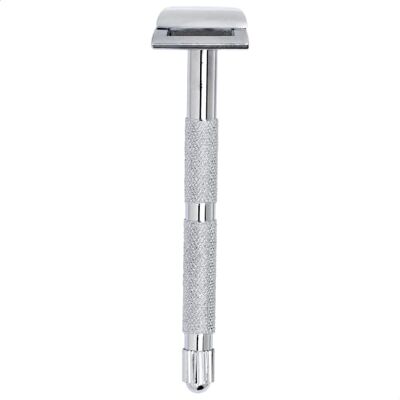 MERKUR Rasoir contour 907C Chrome brillant Rasoir en trois parties avec coupe droite Peigne fermé Idéal pour le rasage humide Zinc moulé sous pression Poignée en laiton chromé brillant MERKUR Rasoir contour 907C Chrome brillant Rasoir en trois parties avec coupe droite Peigne fermé Idéal pour le rasage humide Zinc moulé sous pression Poignée en laiton chromé brillant