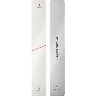 ZWILLING Lime à polir (3 surfaces granuleuses pour mouler, lisser et polir, corriger les irrégularités et les rainures) Blanc 160 mm ZWILLING Lime à polir (3 surfaces granuleuses pour mouler, lisser et polir, corriger les irrégularités et les rainures) Blanc 160 mm