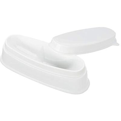 Sonew Plateau de poudre portable pour tremper les ongles, manucure moule à ongles pour faire des lignes de sourire parfaites, blanc Sonew Plateau de poudre portable pour tremper les ongles, manucure moule à ongles pour faire des lignes de sourire parfaites, blanc