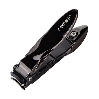 remos professional body care Coupe-ongles Remos en acier inoxydable avec récipient de récupération en noir brillant remos professional body care Coupe-ongles Remos en acier inoxydable avec récipient de récupération en noir brillant