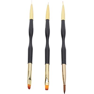 XINL Brosse à ongles, Nail Art Brush Poignée ergonomique en ABS, avec tube de rangement en 3 parties Salon de manucure pour salon XINL Brosse à ongles, Nail Art Brush Poignée ergonomique en ABS, avec tube de rangement en 3 parties Salon de manucure pour salon