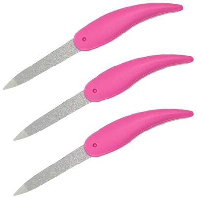 remos professional body care REMOS Saphir Lot de 3 limes de poche pour ongles en gel, acrylique et ongles naturels Rose remos professional body care REMOS Saphir Lot de 3 limes de poche pour ongles en gel, acrylique et ongles naturels Rose