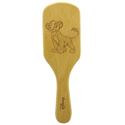 Disney Brosse démêlante en bois Idéal pour les cheveux délicats Simba LE KING LION Produit officiel Disney Brosse démêlante en bois Idéal pour les cheveux délicats Simba LE KING LION Produit officiel