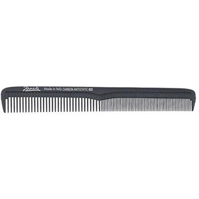 Jäneke Peigne de coupe professionnel 55823 En carbone Environ 18 cm (antistatique) Denture fine et large (823) Jäneke Peigne de coupe professionnel 55823 En carbone Environ 18 cm (antistatique) Denture fine et large (823)