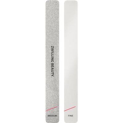 ZWILLING Lot de 2 limes à feuilles de sable professionnelles pour un soin des ongles propre Blanc ZWILLING Lot de 2 limes à feuilles de sable professionnelles pour un soin des ongles propre Blanc