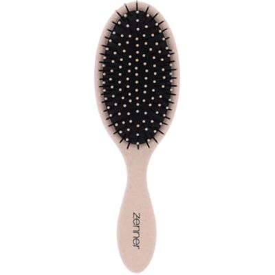 Zenner Brosse Ovale en Fibres de Blé Brosse à Cheveux de Démêlage Doux Picots en nylon souples à pointes arrondies, coussin flexible pour cuir chevelu, idéale pour cheveux mouillés ou secs Zenner Brosse Ovale en Fibres de Blé Brosse à Cheveux de Démêlage Doux Picots en nylon souples à pointes arrondies, coussin flexible pour cuir chevelu, idéale pour cheveux mouillés ou secs