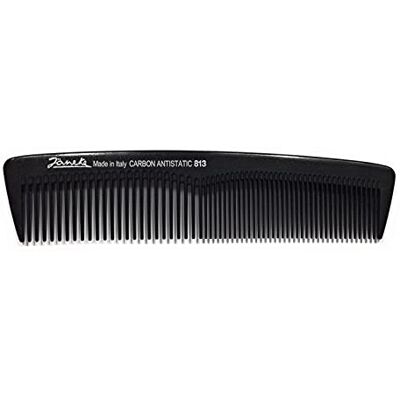 Jäneke Peigne de poche 55813 En carbone Environ 14 cm (antistatique) Peigne universel compact à dents fines et larges (813) Jäneke Peigne de poche 55813 En carbone Environ 14 cm (antistatique) Peigne universel compact à dents fines et larges (813)