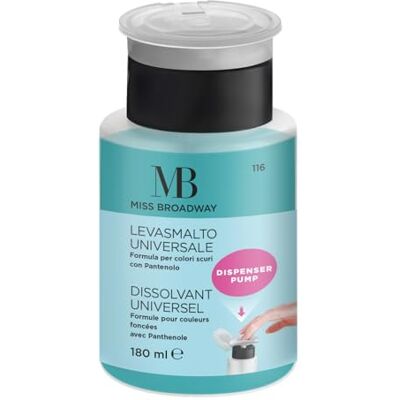 MB MILANO Dissolvant Vernis à Ongles en Pompe Parfum de Fraise Avec Acétone Idéal Pour Vernis Foncés 180 ML Made in Italy MB MILANO Dissolvant Vernis à Ongles en Pompe Parfum de Fraise Avec Acétone Idéal Pour Vernis Foncés 180 ML Made in Italy