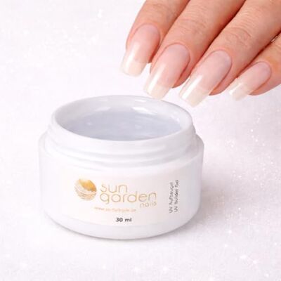 Sun Gel de construction Clear 30 ml pour ongles en gel, gel UV pour extension et renforcement des ongles, gel de construction transparent Sun Gel de construction Clear 30 ml pour ongles en gel, gel UV pour extension et renforcement des ongles, gel de construction transparent