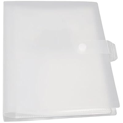 Airshi Livre de rangement pour autocollants pour nail art, transparent et vide, album photo, couverture rigide givrée pour salon de coiffure Airshi Livre de rangement pour autocollants pour nail art, transparent et vide, album photo, couverture rigide givrée pour salon de coiffure