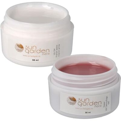 Sun Gel UV French blanc 30 ml + Gel UV Cover 30 ml Sun Gel UV French blanc 30 ml + Gel UV Cover 30 ml