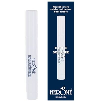 Herome Stylo Adoucissant Pour Cuticules Hydrate Et Repousse Les Cuticules Des Ongles (Cuticle Softener Pen) Avec Des Huiles D’Amande Et D'Avocat Facile À Utiliser 4ml Herome Stylo Adoucissant Pour Cuticules Hydrate Et Repousse Les Cuticules Des Ongles (Cuticle Softener Pen) Avec Des Huiles D’Amande Et D'Avocat Facile À Utiliser 4ml