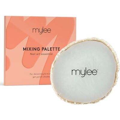 MYLEE Palette en résine pour vernis à ongles gel, bord doré, idéal pour mélanger et décanter les couleurs ou exposer le vernis à ongles, résultats professionnels de qualité professionnelle, outil de MYLEE Palette en résine pour vernis à ongles gel, bord doré, idéal pour mélanger et décanter les couleurs ou exposer le vernis à ongles, résultats professionnels de qualité professionnelle, outil de