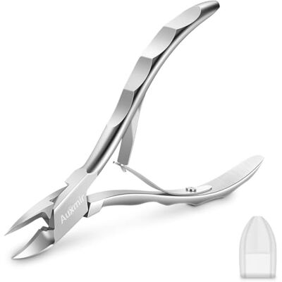 GERUI Pince à ongles de qualité supérieure Pince à ongles avec lame droite Pince à ongles de précision en acier inoxydable Avec capuchon de protection Argenté GERUI Pince à ongles de qualité supérieure Pince à ongles avec lame droite Pince à ongles de précision en acier inoxydable Avec capuchon de protection Argenté