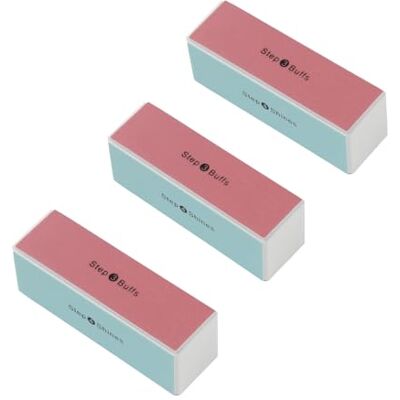 Manicare Lot de 3 blocs de polissage 4 voies pour ongles, élimine les stries et crée une brillance instantanée, outil de manucure facile à utiliser pour façonner, lisser et polir les ongles Manicare Lot de 3 blocs de polissage 4 voies pour ongles, élimine les stries et crée une brillance instantanée, outil de manucure facile à utiliser pour façonner, lisser et polir les ongles