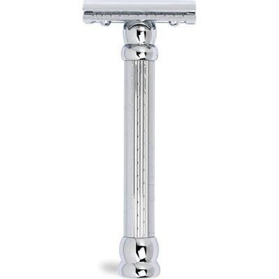 MERKUR Rasoir 47C Chrome brillant Rasoir en trois parties avec coupe droite Rasoir de sécurité avec peigne fermé Idéal pour le rasage humide Zinc moulé sous pression Poignée en laiton MERKUR Rasoir 47C Chrome brillant Rasoir en trois parties avec coupe droite Rasoir de sécurité avec peigne fermé Idéal pour le rasage humide Zinc moulé sous pression Poignée en laiton