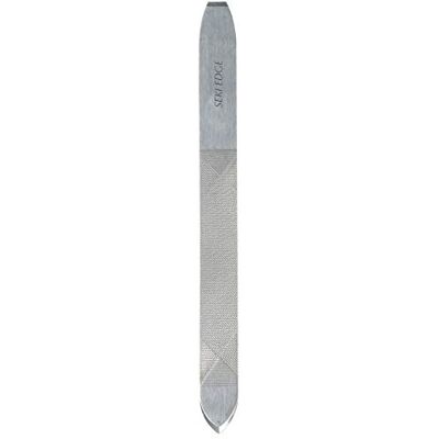 Edge SS-402 Made in Japan Lime à ongles avec repousse-cuticules Format compact de voyage Corps en acier inoxydable Grain moyen Outil de soin des ongles tout-en-un Edge SS-402 Made in Japan Lime à ongles avec repousse-cuticules Format compact de voyage Corps en acier inoxydable Grain moyen Outil de soin des ongles tout-en-un