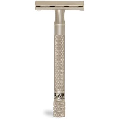 MERKUR Rasoir de sécurité en acier inoxydable 23 INOX Satiné mat Rasoir de qualité supérieure en trois parties avec coupe droite Peigne fermé Idéal pour le rasage humide Fabriqué en MERKUR Rasoir de sécurité en acier inoxydable 23 INOX Satiné mat Rasoir de qualité supérieure en trois parties avec coupe droite Peigne fermé Idéal pour le rasage humide Fabriqué en