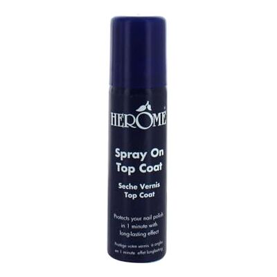 Herome Sèche Vernis à Ongles Top Coat Sèche et Protège le Vernis En Une Minute (Spray On Top Coat) Effet longue durée 75ml Herome Sèche Vernis à Ongles Top Coat Sèche et Protège le Vernis En Une Minute (Spray On Top Coat) Effet longue durée 75ml