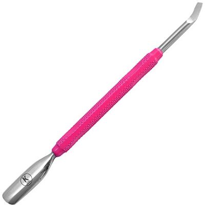 K-Pro Poussoir de Cuticule et Cure Ongles avec Spatule Acier Inoxydable Pro Pusher (Rose) K-Pro Poussoir de Cuticule et Cure Ongles avec Spatule Acier Inoxydable Pro Pusher (Rose)