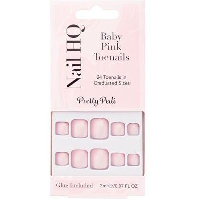 NAIL HQ Baby Pink Toenails (24 Pieces) NAIL HQ Baby Pink Toenails (24 Pieces)