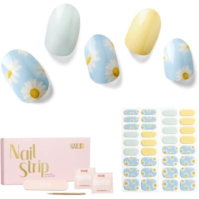 NAILOG Lot de 34 autocollants pour ongles en gel de qualité professionnelle avec finition en gel doux pour femmes et filles NAILOG Lot de 34 autocollants pour ongles en gel de qualité professionnelle avec finition en gel doux pour femmes et filles