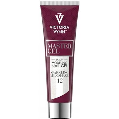 VICTORIA VYNN Master Gel UV/LED Gel acrylique avec paillettes pour modeler les ongles et pour la reconstruction et la manucure (12 milkshake étincelant, 60 g) VICTORIA VYNN Master Gel UV/LED Gel acrylique avec paillettes pour modeler les ongles et pour la reconstruction et la manucure (12 milkshake étincelant, 60 g)
