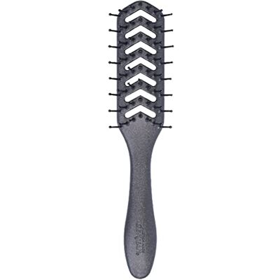 Denman Brosse à cheveux flexible pour séchage par soufflage Brosse à cheveux pour cheveux secs et mouillés bouclés épais et raides pour femmes et hommes (noir) (F200TEPT) Denman Brosse à cheveux flexible pour séchage par soufflage Brosse à cheveux pour cheveux secs et mouillés bouclés épais et raides pour femmes et hommes (noir) (F200TEPT)
