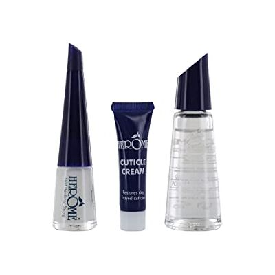 Herome 3-en-1 Nail Essentials Set (Bleu) Travel Set Soin pour les Ongles Faibles Kit Avec Durcisseur Fort, Dissolvant Soignant sans Acétone et Crème pour Cuticules Herome 3-en-1 Nail Essentials Set (Bleu) Travel Set Soin pour les Ongles Faibles Kit Avec Durcisseur Fort, Dissolvant Soignant sans Acétone et Crème pour Cuticules
