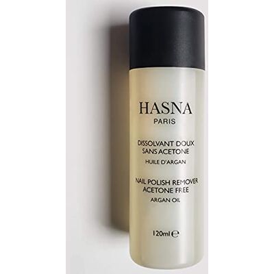 HASNA COSMETICS Hasna Paris Dissolvant A L'Huile D'argan Sans Acetone, 120 ml (ARGAN) HASNA COSMETICS Hasna Paris Dissolvant A L'Huile D'argan Sans Acetone, 120 ml (ARGAN)